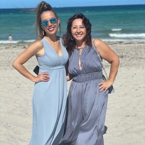 Azazie Bridesmaid Dress Dusty Blue Maxime AO